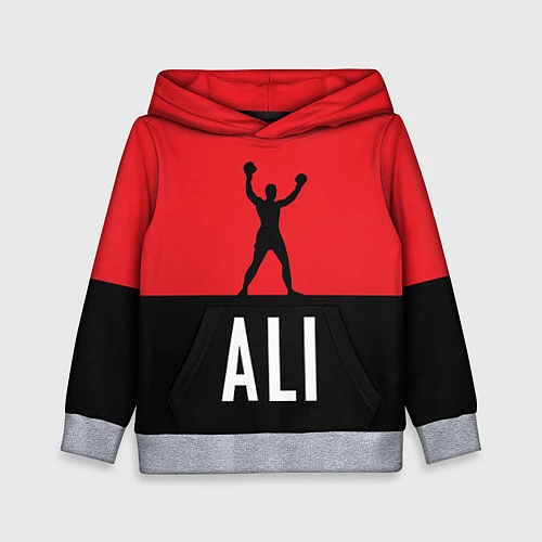 Детская толстовка Ali Boxing / 3D-Меланж – фото 1