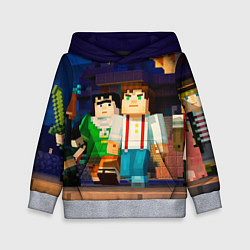 Толстовка-худи детская Minecraft Men's, цвет: 3D-меланж