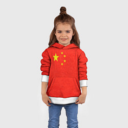 Толстовка-худи детская Китай, цвет: 3D-белый — фото 2