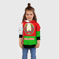 Толстовка-худи детская Belarus Patriot, цвет: 3D-черный — фото 2
