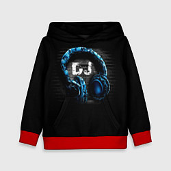 Толстовка-худи детская DJ, цвет: 3D-красный