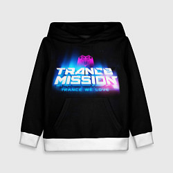 Толстовка-худи детская Trancemission: Trance we love, цвет: 3D-белый