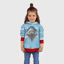 Толстовка-худи детская ВДВ, цвет: 3D-красный — фото 2