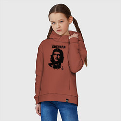 Толстовка оверсайз детская Che Guevara, цвет: кирпичный — фото 2