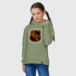 Толстовка оверсайз детская NHL, цвет: авокадо — фото 2