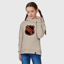 Толстовка оверсайз детская NHL, цвет: миндальный — фото 2