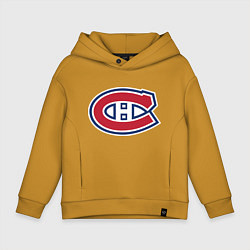Толстовка оверсайз детская Montreal Canadiens, цвет: горчичный