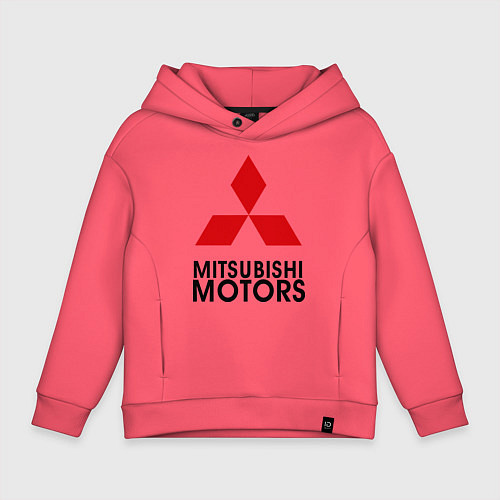 Детское худи оверсайз Mitsubishi / Коралловый – фото 1