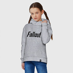 Толстовка оверсайз детская Fallout, цвет: меланж — фото 2