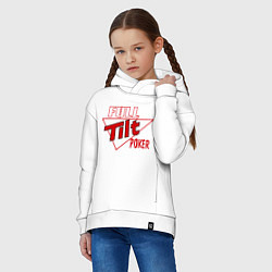 Толстовка оверсайз детская Full Tilt Poker, цвет: белый — фото 2