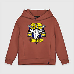 Детское худи оверсайз Never Give Up: Cenation