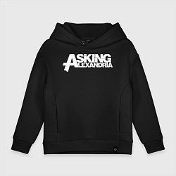 Толстовка оверсайз детская Asking Alexandria, цвет: черный