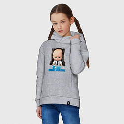 Толстовка оверсайз детская Boss Baby, цвет: меланж — фото 2