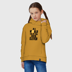 Толстовка оверсайз детская Be A Eleven, цвет: горчичный — фото 2