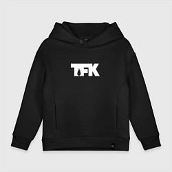 Толстовка оверсайз детская TFK: White Logo, цвет: черный