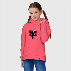 Толстовка оверсайз детская Evil Dead: Boom Stack, цвет: коралловый — фото 2