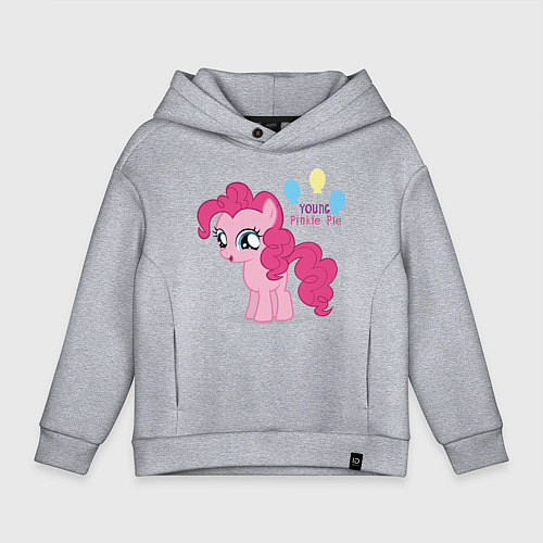 Детское худи оверсайз Young Pinkie Pie / Меланж – фото 1