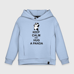 Детское худи оверсайз Keep Calm & Hug A Panda