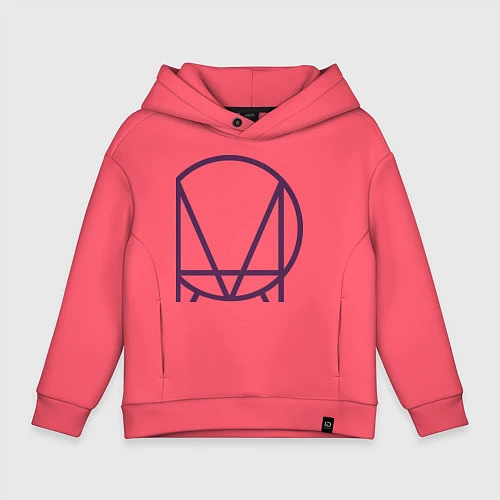 Детское худи оверсайз Skrillex Symbol / Коралловый – фото 1