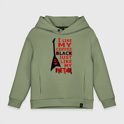 Толстовка оверсайз детская Mindless Self Indulgence - Coffee black, цвет: авокадо