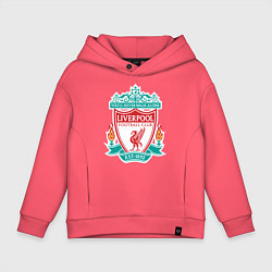 Толстовка оверсайз детская Liverpool FC, цвет: коралловый