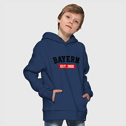 Толстовка оверсайз детская FC Bayern Est. 1900, цвет: тёмно-синий — фото 2