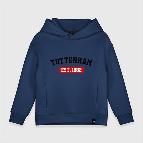 Детское худи оверсайз FC Tottenham Est. 1882 / Тёмно-синий – фото 1