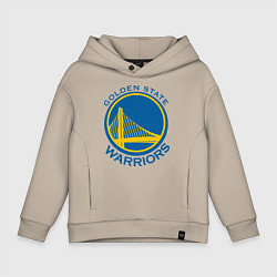 Толстовка оверсайз детская Golden state Warriors, цвет: миндальный