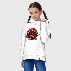 Толстовка оверсайз детская Toronto, цвет: белый — фото 2