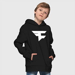 Толстовка оверсайз детская FAZE Symbol, цвет: черный — фото 2