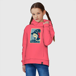 Толстовка оверсайз детская MLP: Yes I Can, цвет: коралловый — фото 2