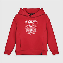 Толстовка оверсайз детская Alestorm: Pirate Bay, цвет: красный