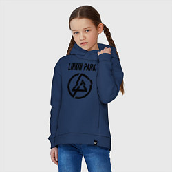 Толстовка оверсайз детская Linkin Park, цвет: тёмно-синий — фото 2