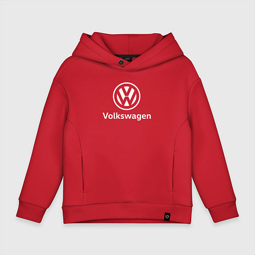 Детское худи оверсайз VOLKSWAGEN / Красный – фото 1