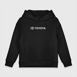 Толстовка оверсайз детская TOYOTA, цвет: черный