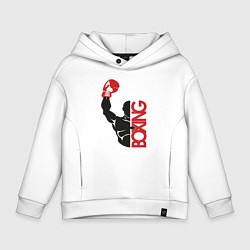 Толстовка оверсайз детская Boxing, цвет: белый