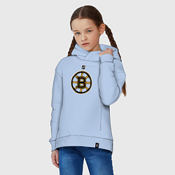 Толстовка оверсайз детская Boston Bruins NHL, цвет: мягкое небо — фото 2