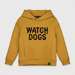 Толстовка оверсайз детская Watch Dogs, цвет: горчичный