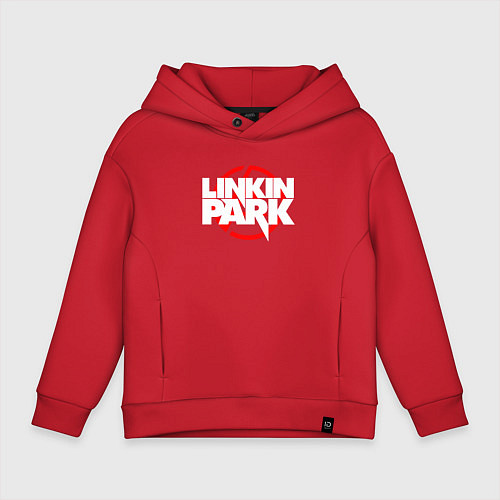 Детское худи оверсайз LINKIN PARK / Красный – фото 1