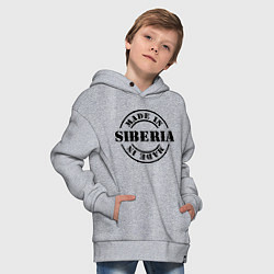 Толстовка оверсайз детская Made in Siberia, цвет: меланж — фото 2