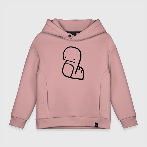 Детское худи оверсайз Stray Kids / Пыльно-розовый – фото 1