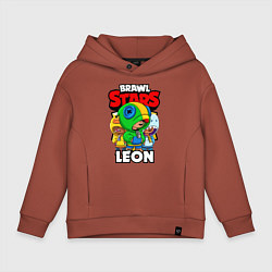 Детское худи оверсайз BRAWL STARS LEON