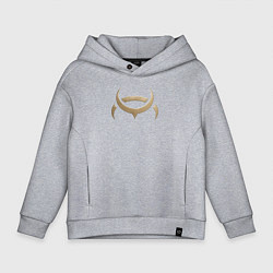 Толстовка оверсайз детская AMARR, цвет: меланж