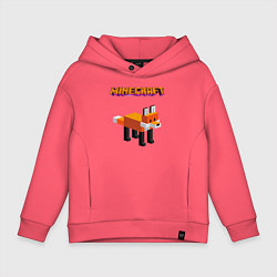 Детское худи оверсайз Minecraft - лиса