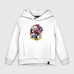 Толстовка оверсайз детская UNDERTALE, цвет: белый