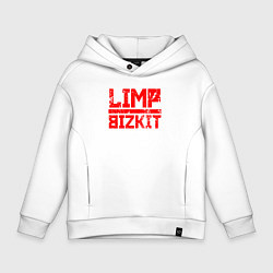 Толстовка оверсайз детская LIMP BIZKIT, цвет: белый