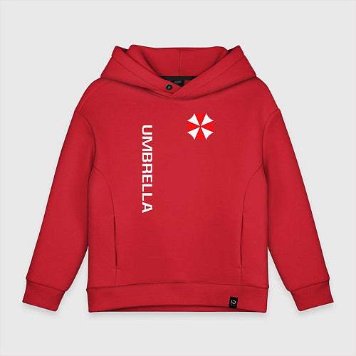 Детское худи оверсайз UMBRELLA CORP / Красный – фото 1