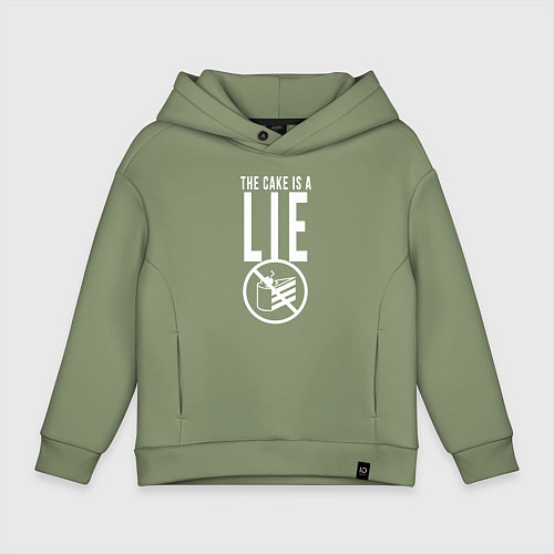 Детское худи оверсайз PORTAL / Авокадо – фото 1