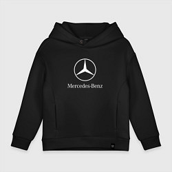 Толстовка оверсайз детская MERCEDES, цвет: черный