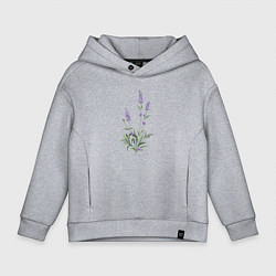 Толстовка оверсайз детская Lavanda, цвет: меланж